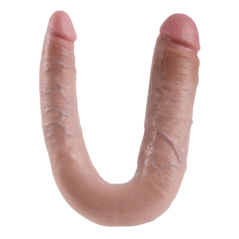 Doppelpenetrationsdildo 17,8 cm Natur