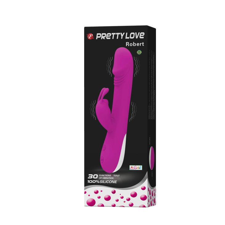 Flirtvibrator Robert mit Klitorisstimulator