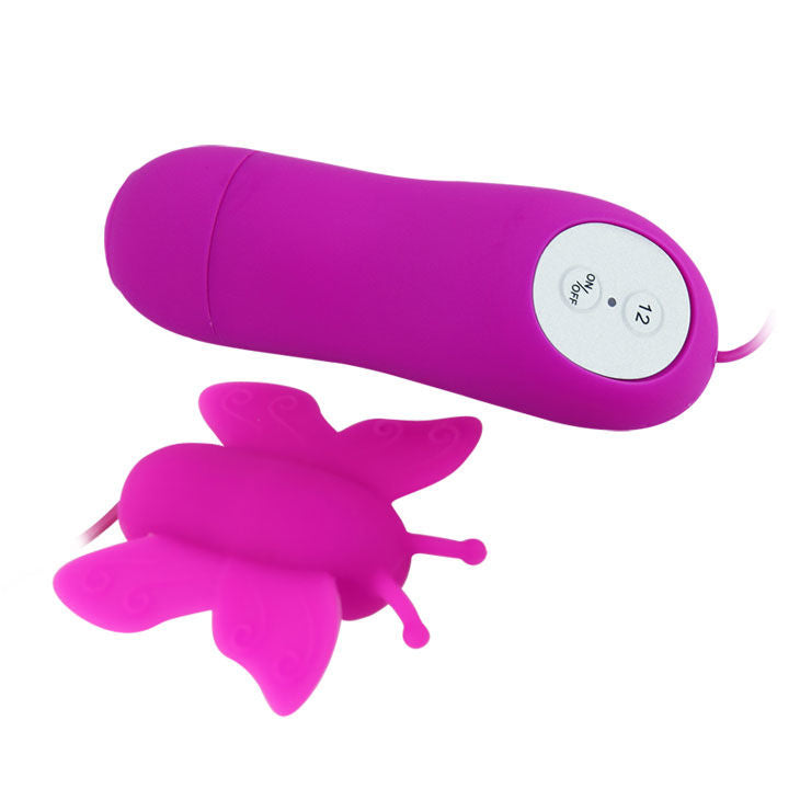 Love Eggs Butterfly Klitorisstimulator 12 Geschwindigkeiten Fernbedienung Lila