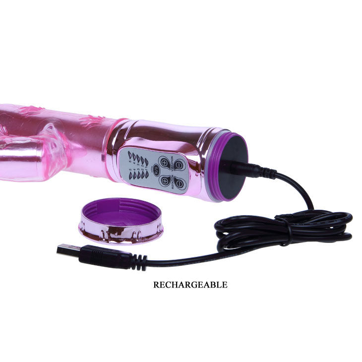 Rosa, pochender Hasen-Krabbelrotator