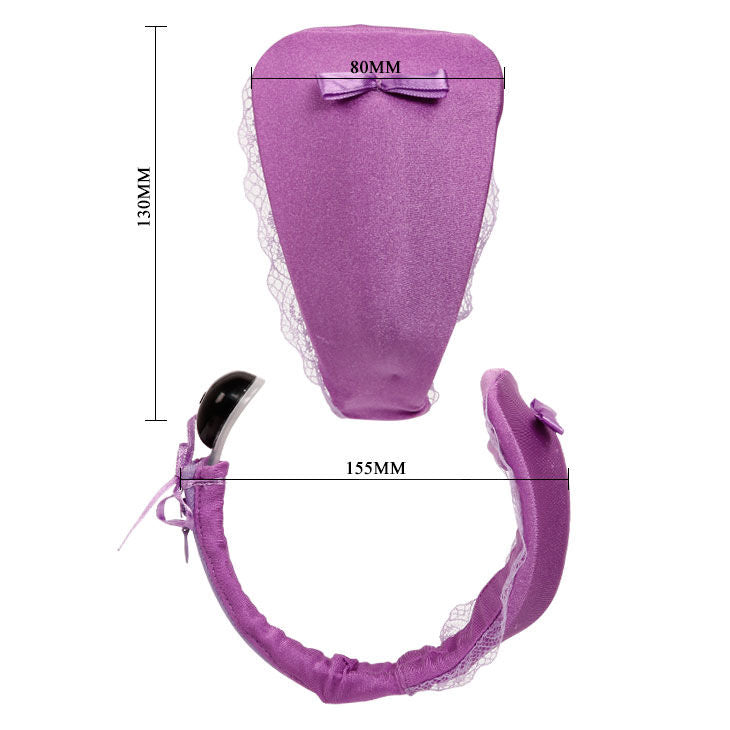 String mit Vibrator mit lila Fernbedienung