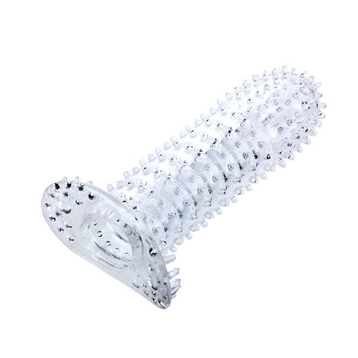 Penishülle mit transparenten Reizpunkten 14 cm