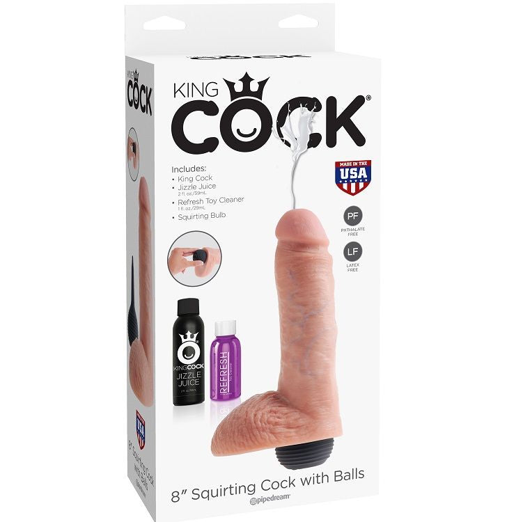 Realistischer, natürlich ejakulierender Penis, 20,3 cm