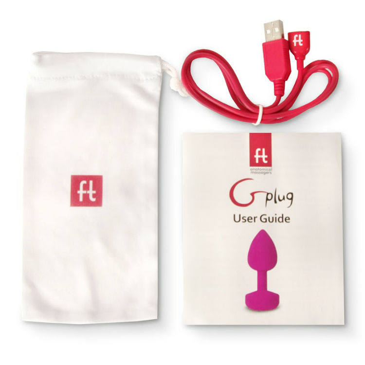 Funtoys Gplug wiederaufladbarer Analvibrator klein neonpink 3cm