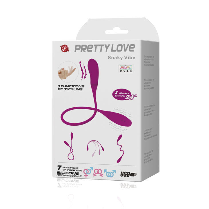 Smart Vibrator Snaky Vibe 7 V + 3 Kitzel 