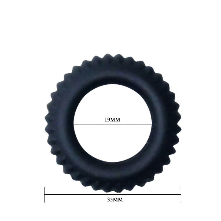 Schwarzer Titan Cockring 1,9 cm 