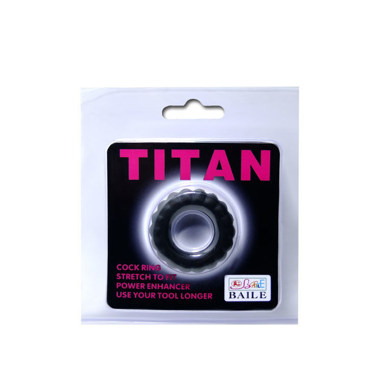 Schwarzer Titan Cockring 2 cm