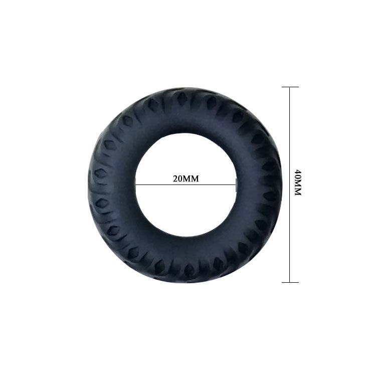 Cockring Titan schwarz grün 2 cm