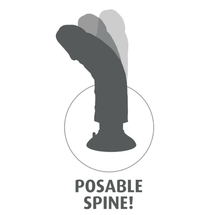 8" Naturdildo-Vibrator