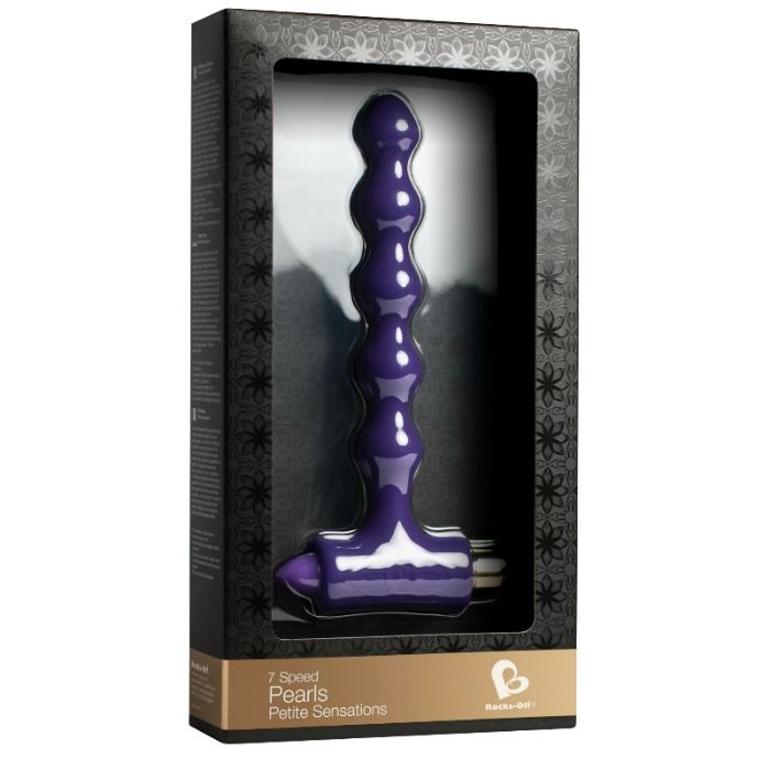 Analplug mit Vibration und Perlen Riverles Petite Sensations