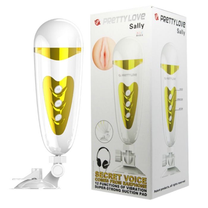 Männlicher Masturbator mit Vibration und Sally-Sound