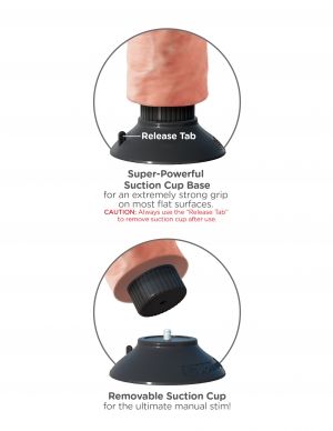 8" Naturdildo-Vibrator