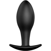8,5 cm schwarzer Silikon-Anker-Analplug