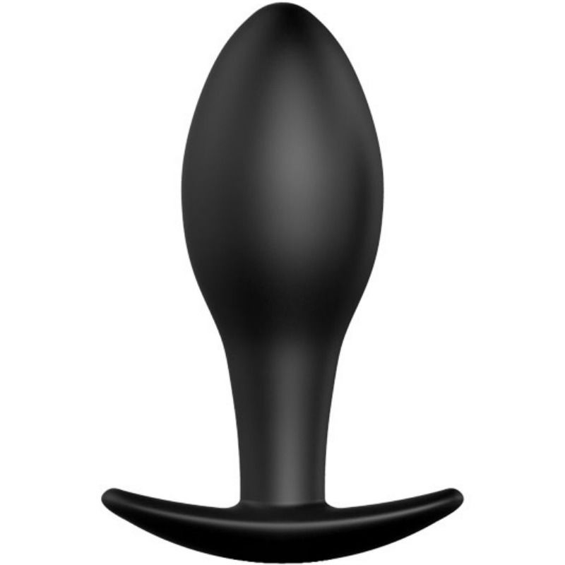8,5 cm schwarzer Silikon-Anker-Analplug