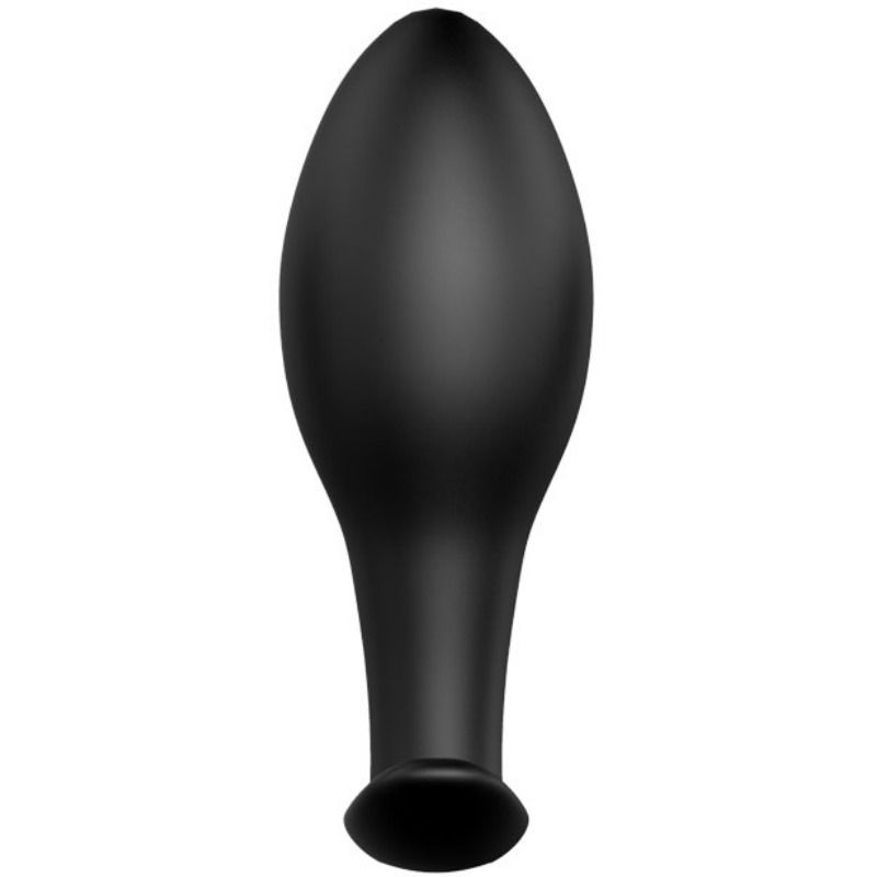 8,5 cm schwarzer Silikon-Anker-Analplug