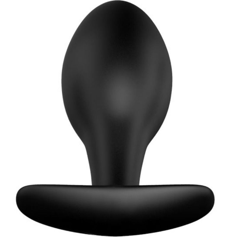 8,5 cm schwarzer Silikon-Anker-Analplug