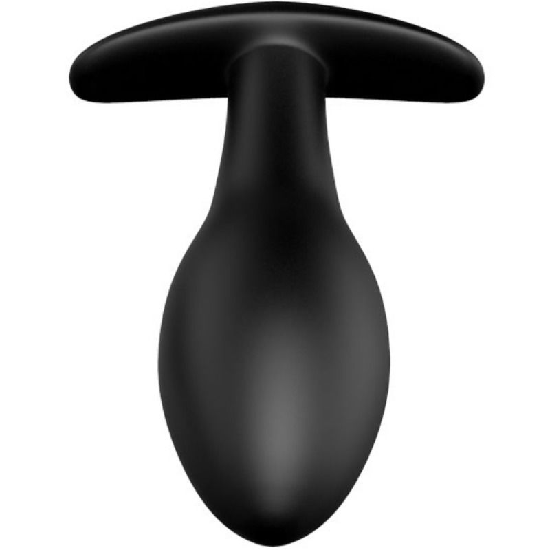 8,5 cm schwarzer Silikon-Anker-Analplug
