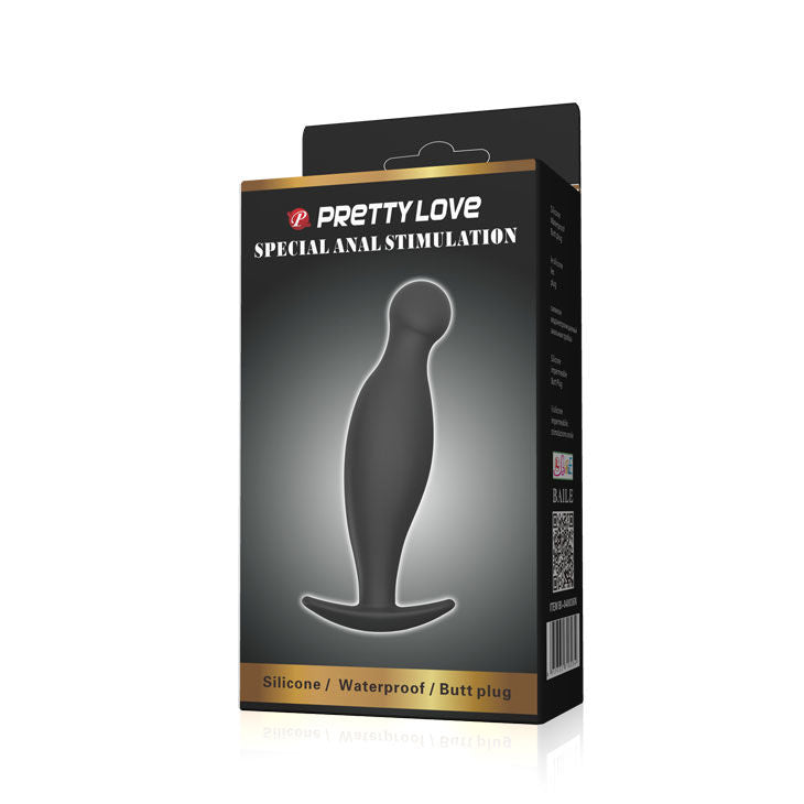 Silikon Analplug e 11,7 cm schwarz