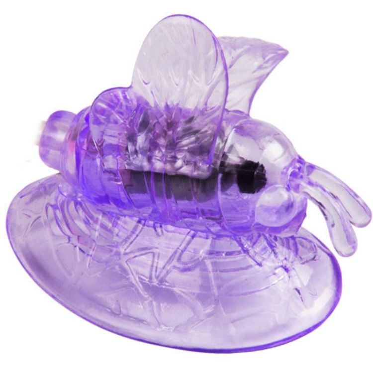 Lila vibrierender Klitorisstimulationsschmetterling