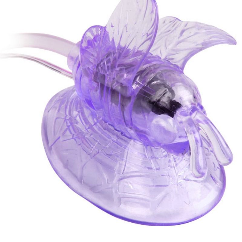 Lila vibrierender Klitorisstimulationsschmetterling