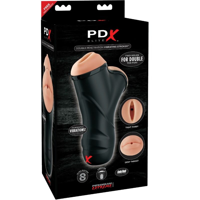 Vibrierender Läufer mit doppelter Penetration
