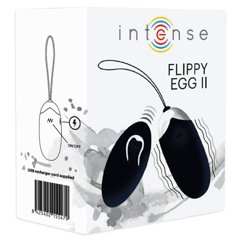 Flippy II Vibro-Ei mit Fernbedienung schwarz