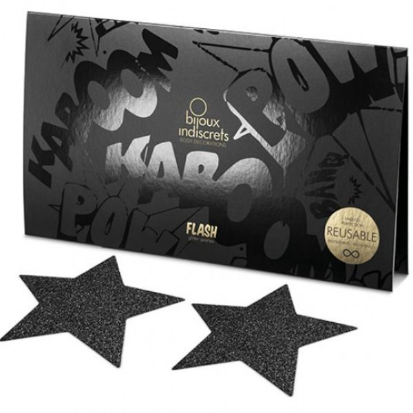 Indiskrete schwarze Tamelon Star Flash-Hauben