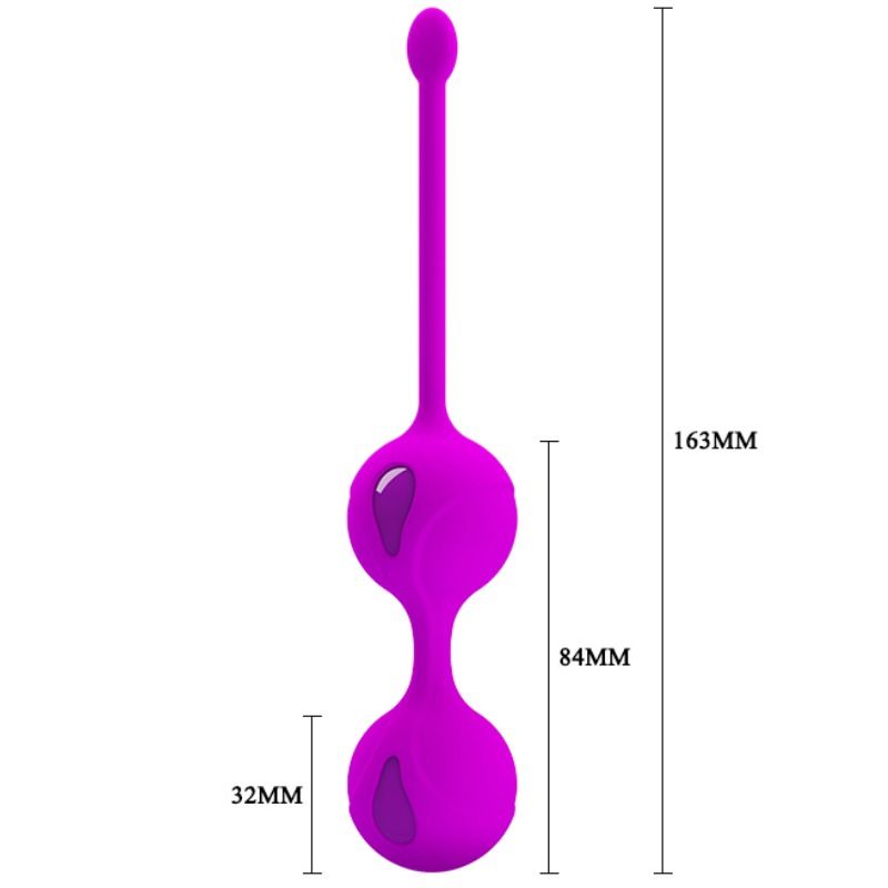 Kegel-Übung mit den Kegel-Squeeze-II-Bällen