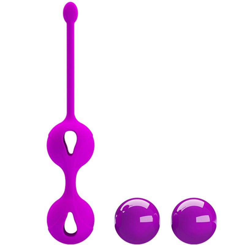 Kegel-Übung mit den Kegel-Squeeze-II-Bällen