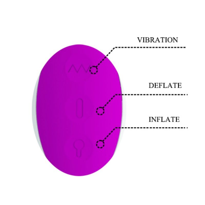 Dempsey Wiederaufladbarer aufblasbarer Vibrator