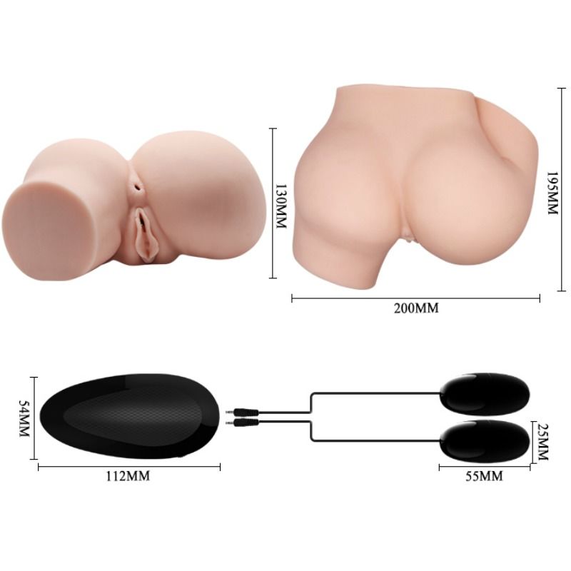 Arsch mit realistischer Vagina und Anus und Vibration