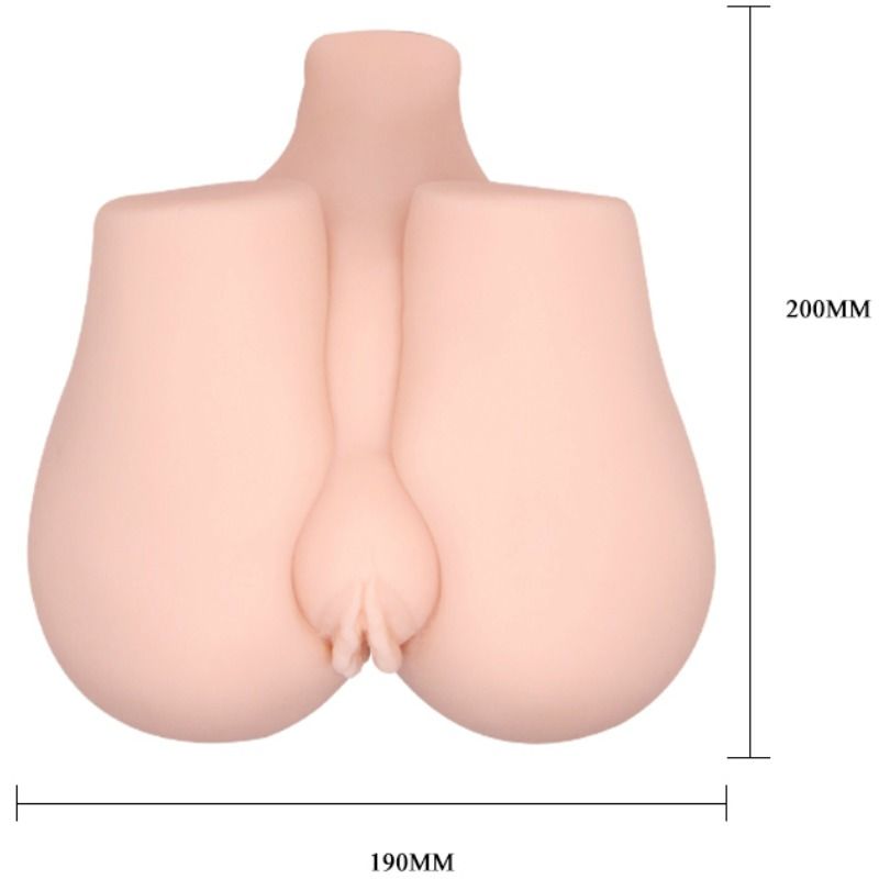 Realistische Vagina und Anus mit Vibrationsposition 3