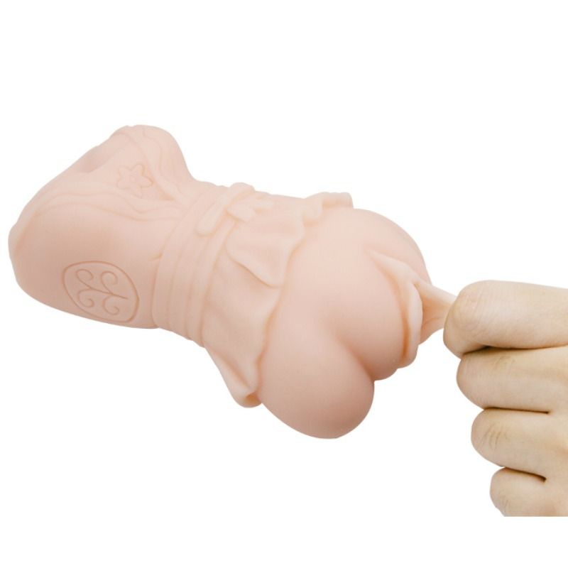 Waterskin Vagina-Masturbator mit vibrierenden Kugeln