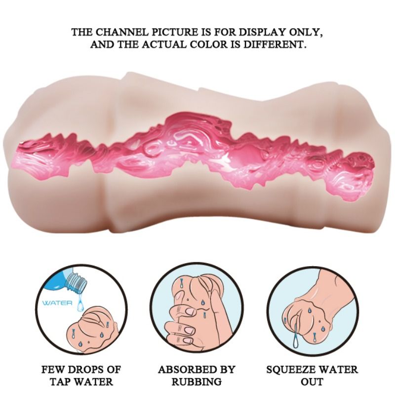 Water Skin Vagina Masturbator mit vibrierendem Bullet 2
