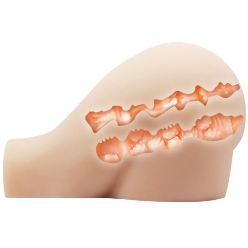 Realistische Vagina und Anus mit Vibrationsposition 8