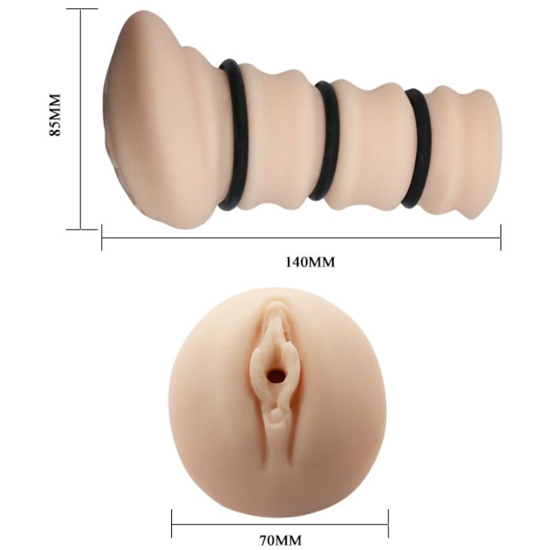 Masturbator mit Ringen Vagina Modell 2