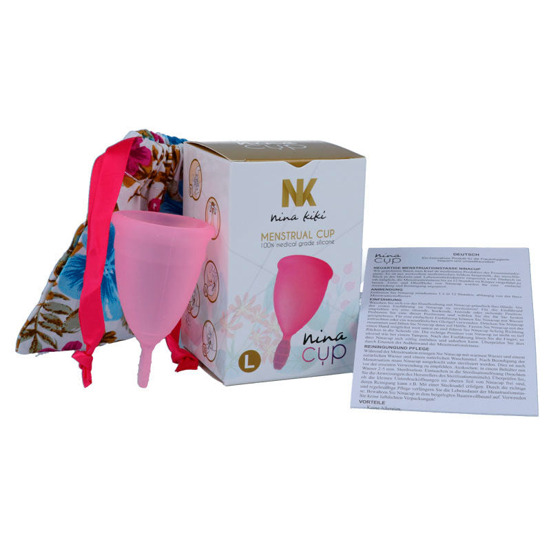 Rosa Menstruationstasse - Größe L