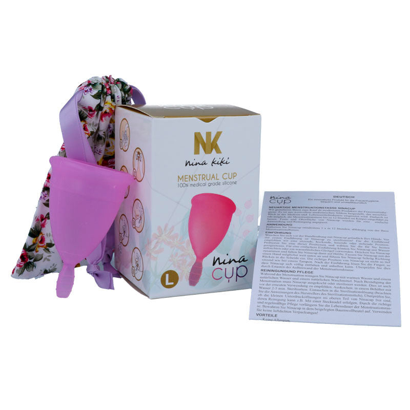 Lila Menstruationstasse - Größe L