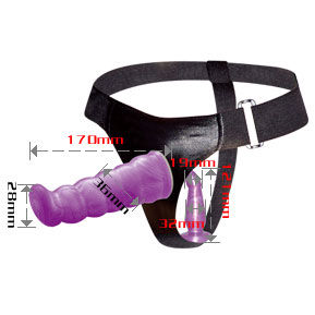 Lila G-Point Anal- und Vaginalgeschirr für Frauen 17 cm