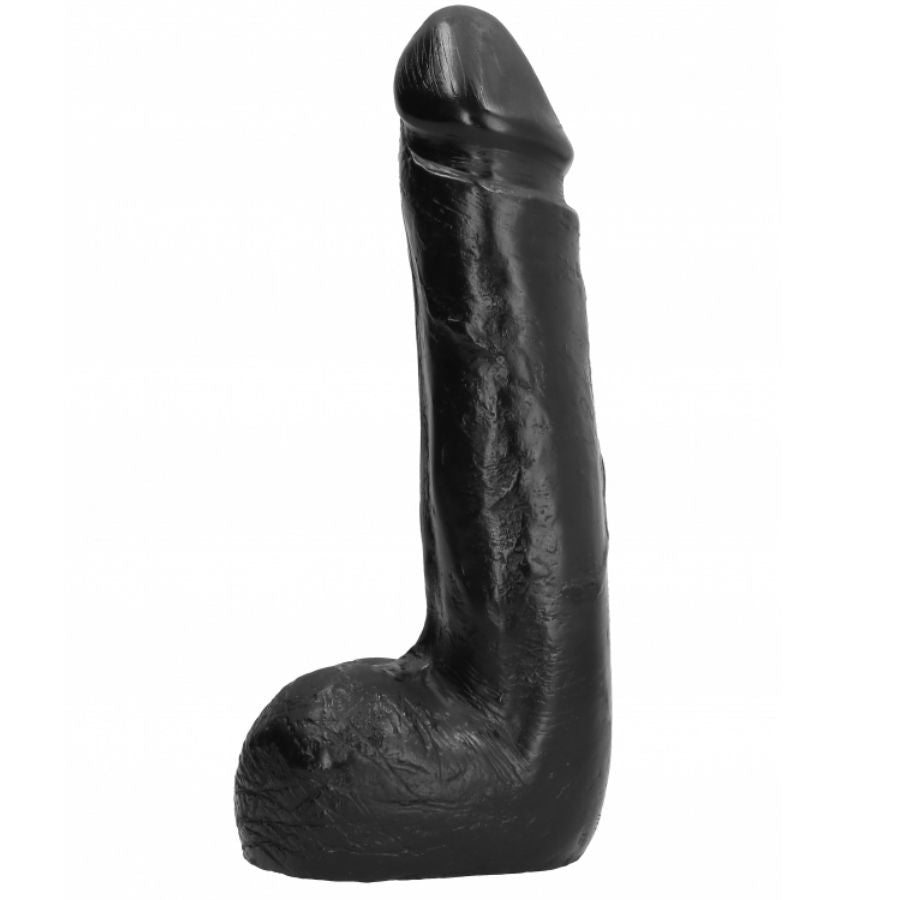 Weicher, schwarzer, realistischer Dildo, 20 cm