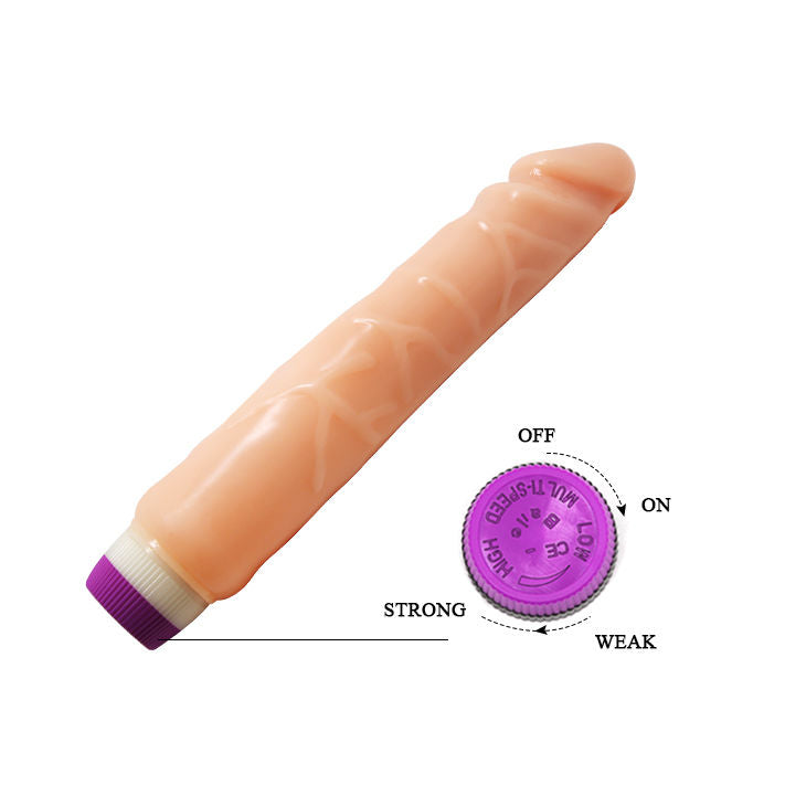 Realistische vibrierende Lustwellen 25,5 cm