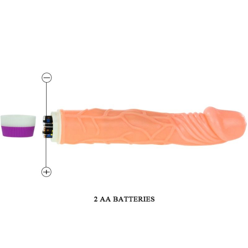 Realistische vibrierende Lustwellen 22,5 cm
