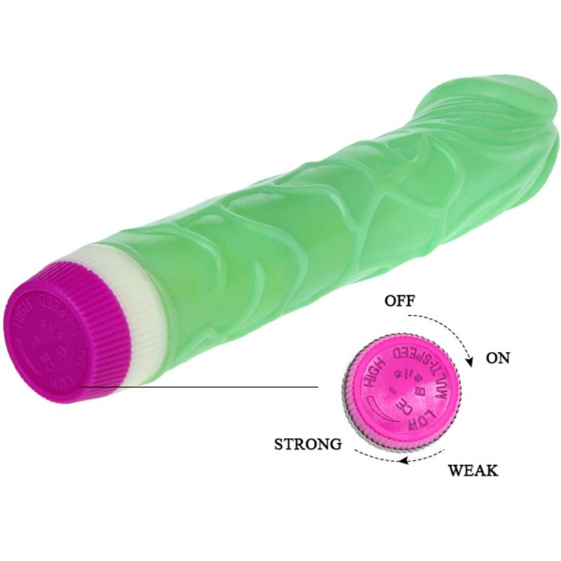 Waves of Pleasure Vibrator 23 cm Grün