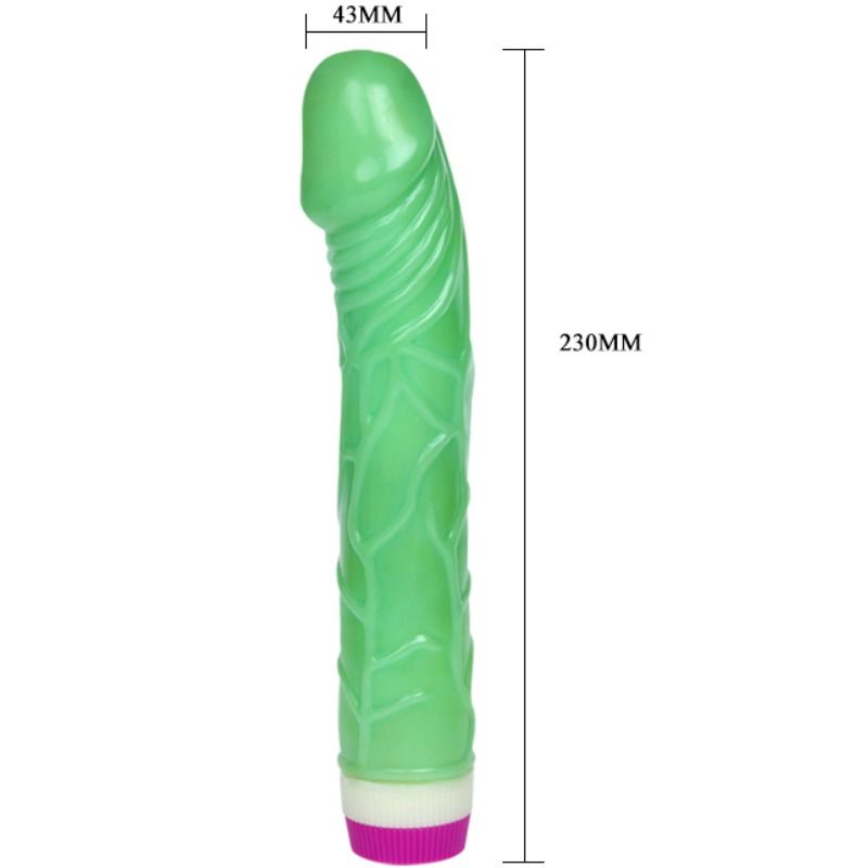 Waves of Pleasure Vibrator 23 cm Grün