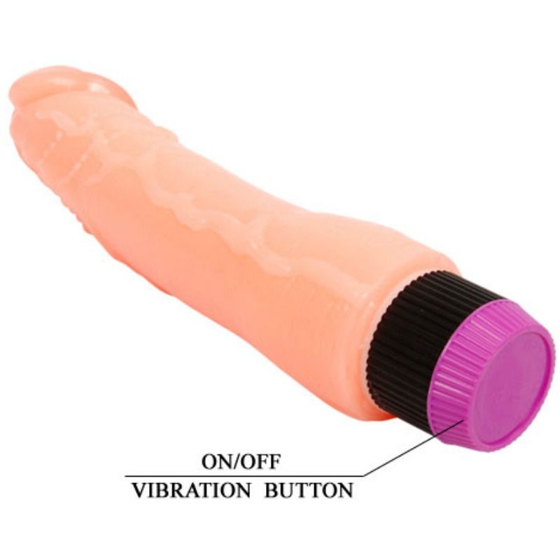 Realistischer flexibler Naturvibrator 24 cm