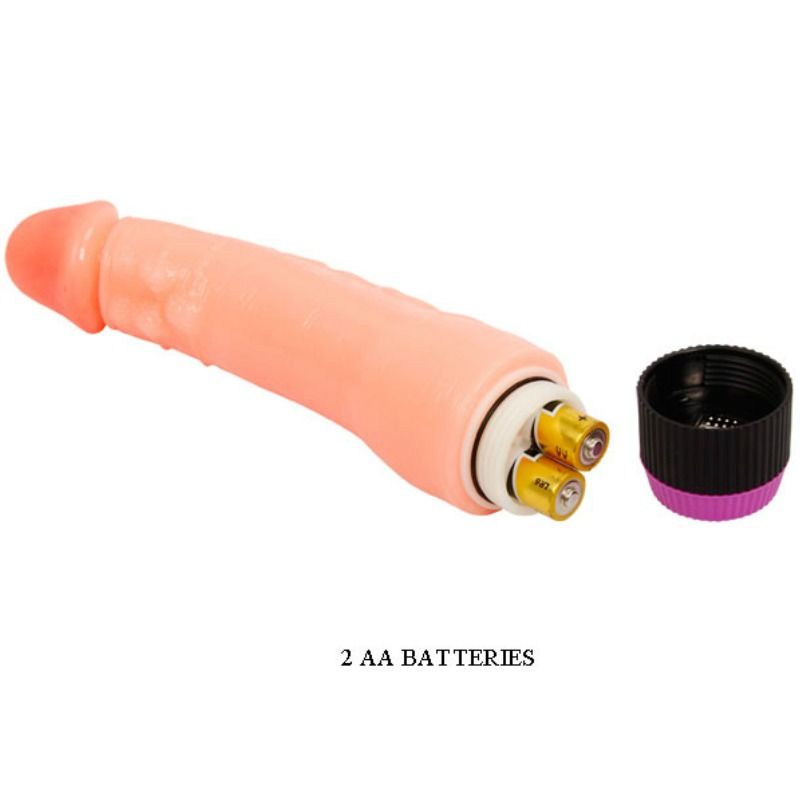 Realistischer flexibler Naturvibrator 24 cm