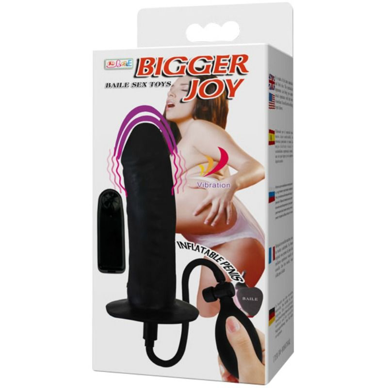 Bigger Joy Aufblasbarer Penis mit Vibration 16 cm