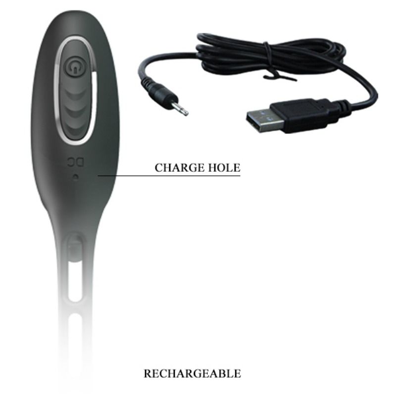 Penisringe mit vibrierendem Plug