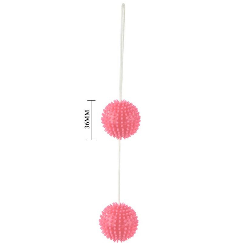 Deep Pleasure Rosa Strukturierte Kugeln 3,6 cm