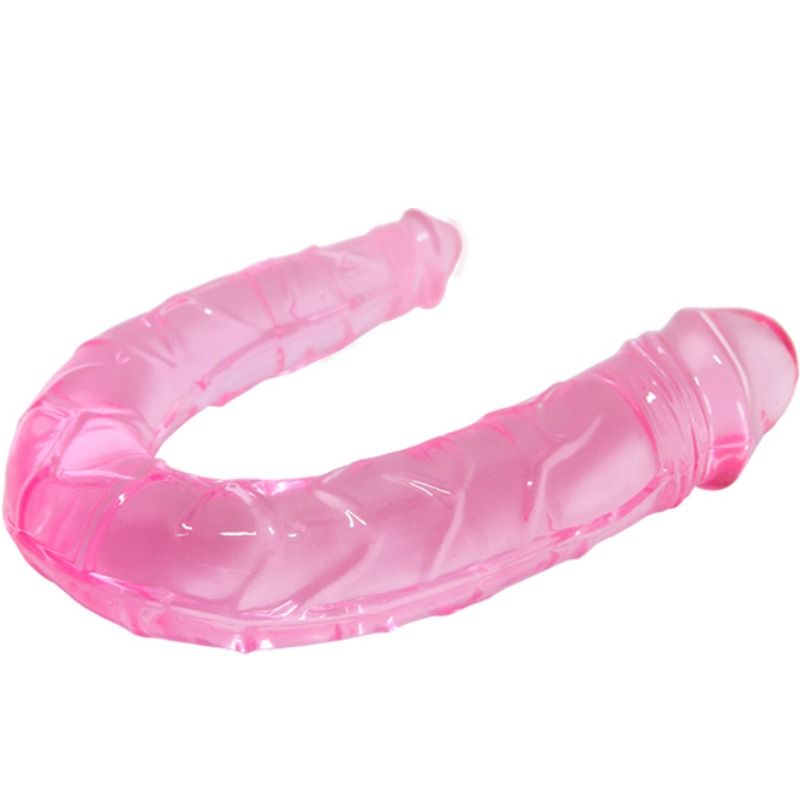 Doppeldildo, doppelter rosa Dildo